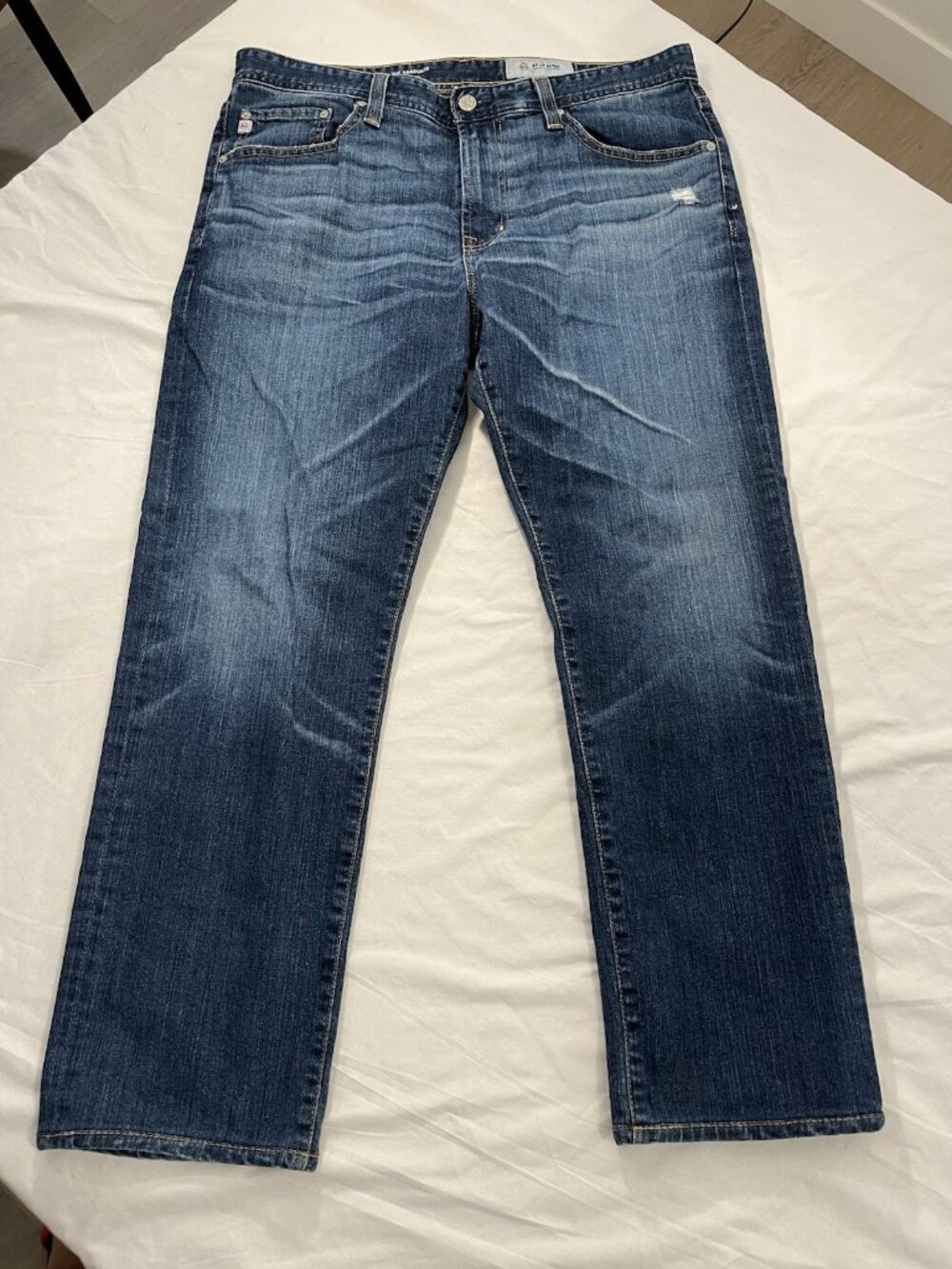 AG Adriano Goldschmied The Graduate Jeans Mens 34x28 Straight Leg Denim Pants